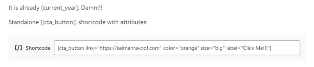 请注意自定义链接、颜色、大小和标签属性