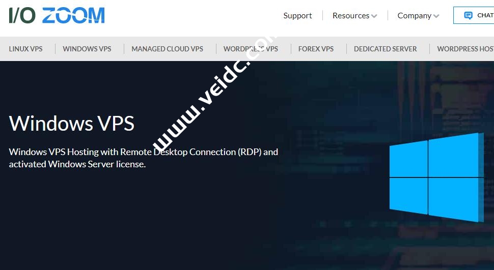 IOZoom：美国、欧洲多机房Windows vps，2核2G/30GB SSD，1Gbps端口月流量2TB，免费10Gbps防御，月付10美元起-国外主机测评
