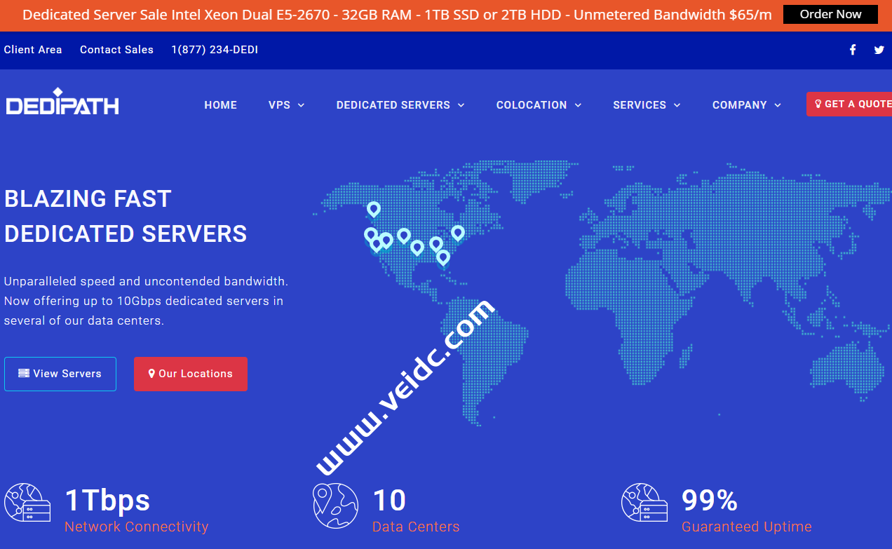 DediPath新春优惠：全场VPS主机5折，洛杉矶1Gbps不限流量独立服务器$39/月起-国外主机测评