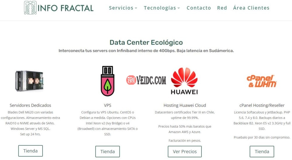 infofractal：智利VPS，南美VPS， 智利机房，月付4美元起-国外主机测评