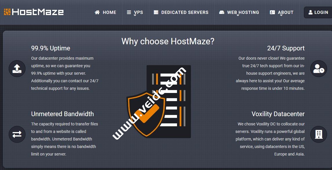 HostMaze：罗马尼亚VPS，2核/256M内存/15G SSD/不限流量/1Gbps带宽，18欧元/年起-国外主机测评