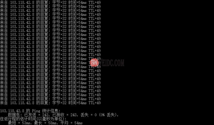 CUBECLOUD香港VPS本地Ping测试
