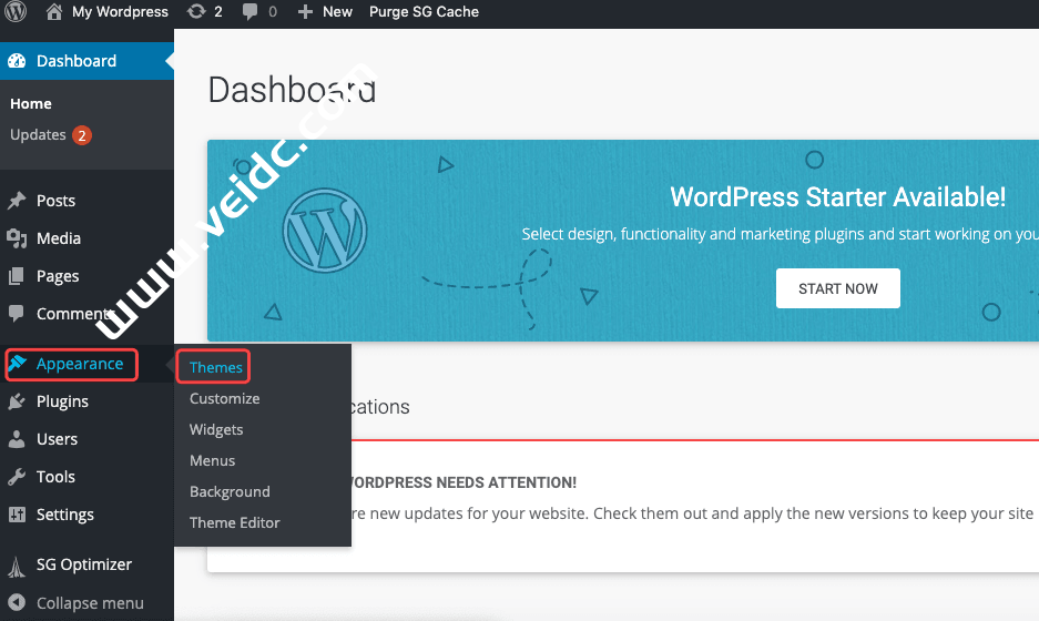 设置wordpress主题