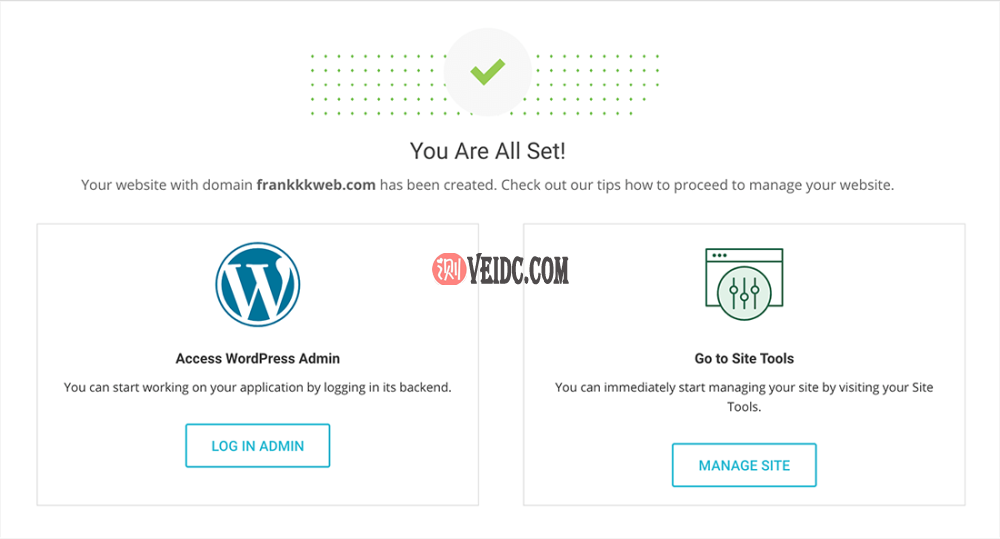 wordpress网站安装成功