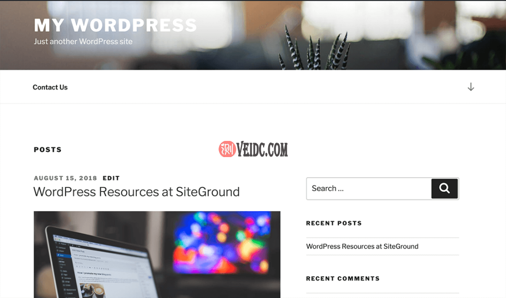 WordPress 网页设计完成