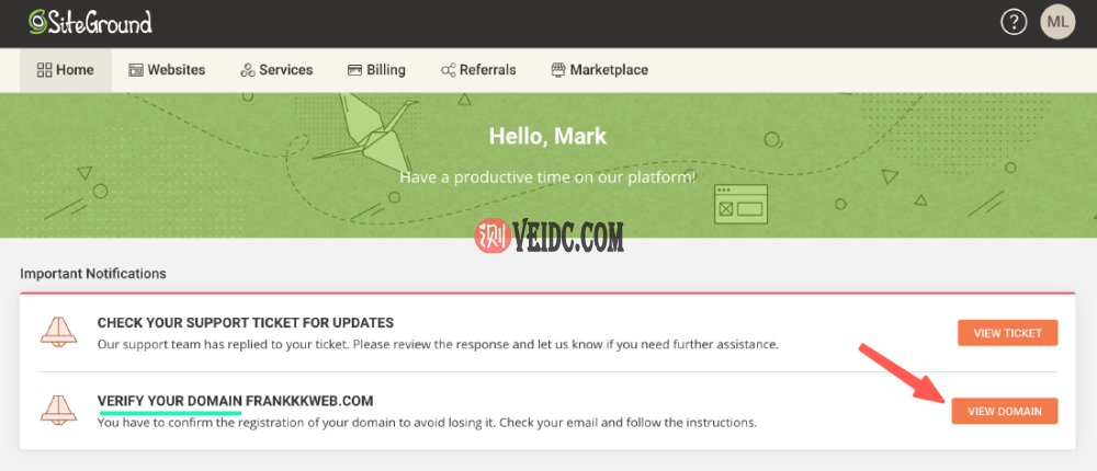SiteGround教程 ：WhoIs补认证