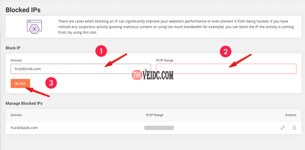 网站建设教程 ：封锁 IP