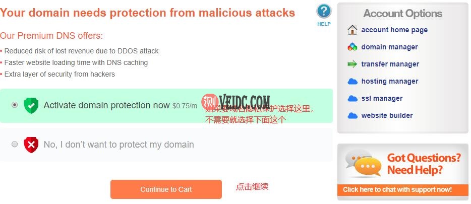 namesilo 域名隐私保护