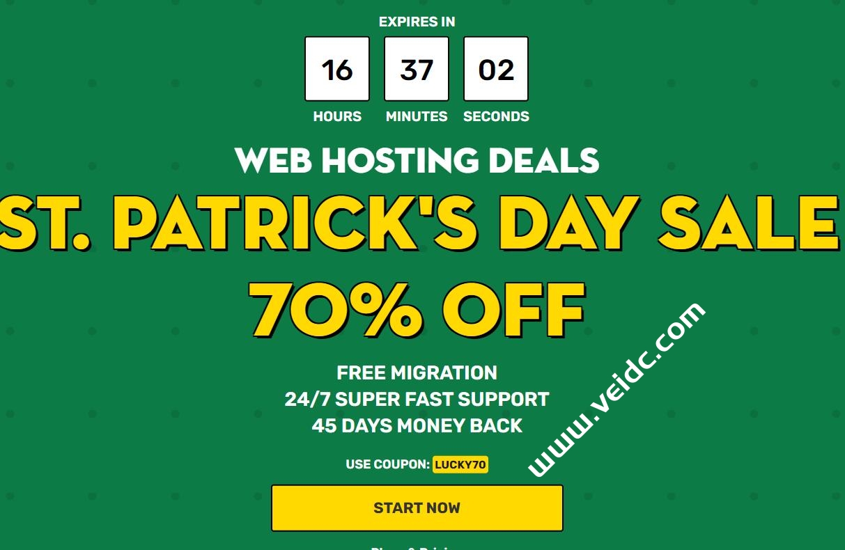 FastComet：圣帕特里克节促销活动，全场虚拟主机三折，折后$2.95/月起-国外主机测评