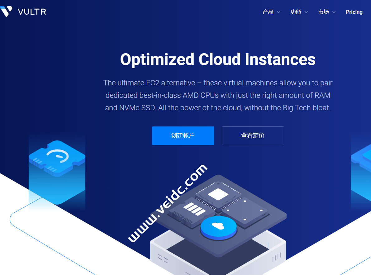 Vultr推出高性能AMD系列服务器，全新的优化云计算产品线-国外主机测评