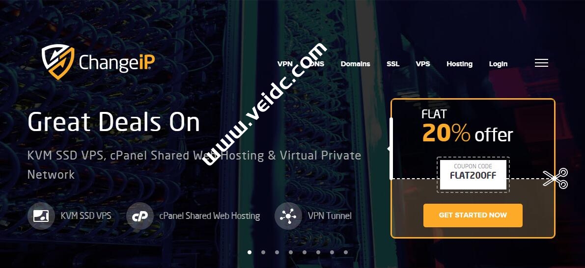 ChangeIP：美国高防VPS，不限流量VPS，可选洛杉矶/丹佛/芝加哥/荷兰机房，年付19.2美元起-国外主机测评