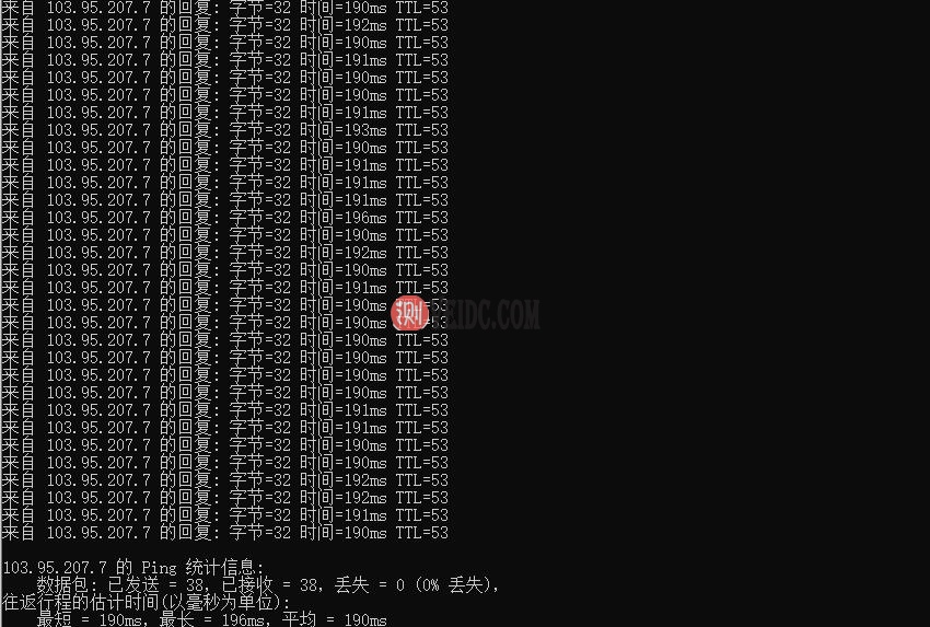 CUBECLOUD美国VPS本地ping测试