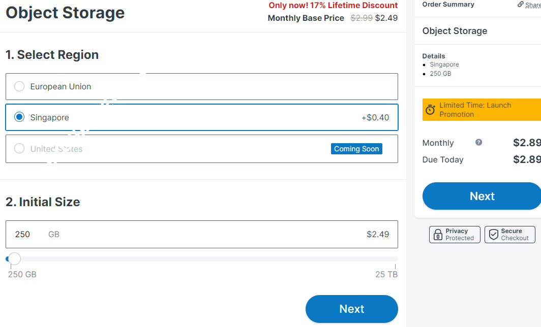 Contabo：正式上线新加坡对象存储，限时8折终身优惠，2.89欧250G/月，最大支持到25T，美国机房无附费进行中-国外主机测评