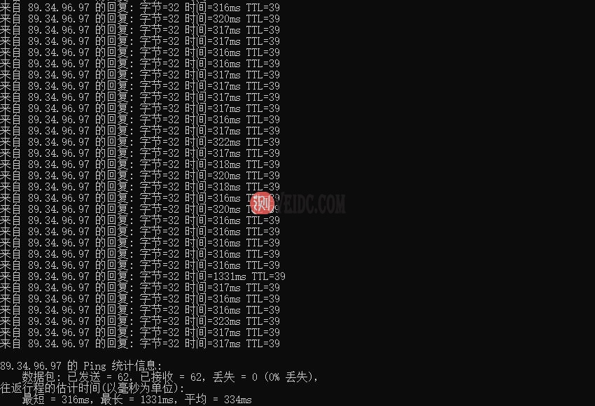 TMTHosting英国服务器本地Ping测试