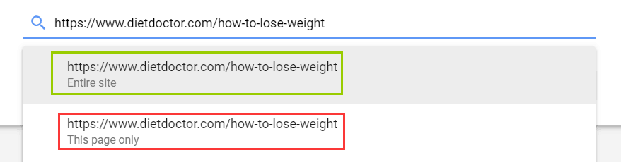 Entire Site（整个网站）和 This Page Only（只针对当前页面）