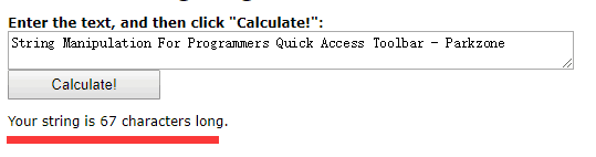 string length checker的查验结果