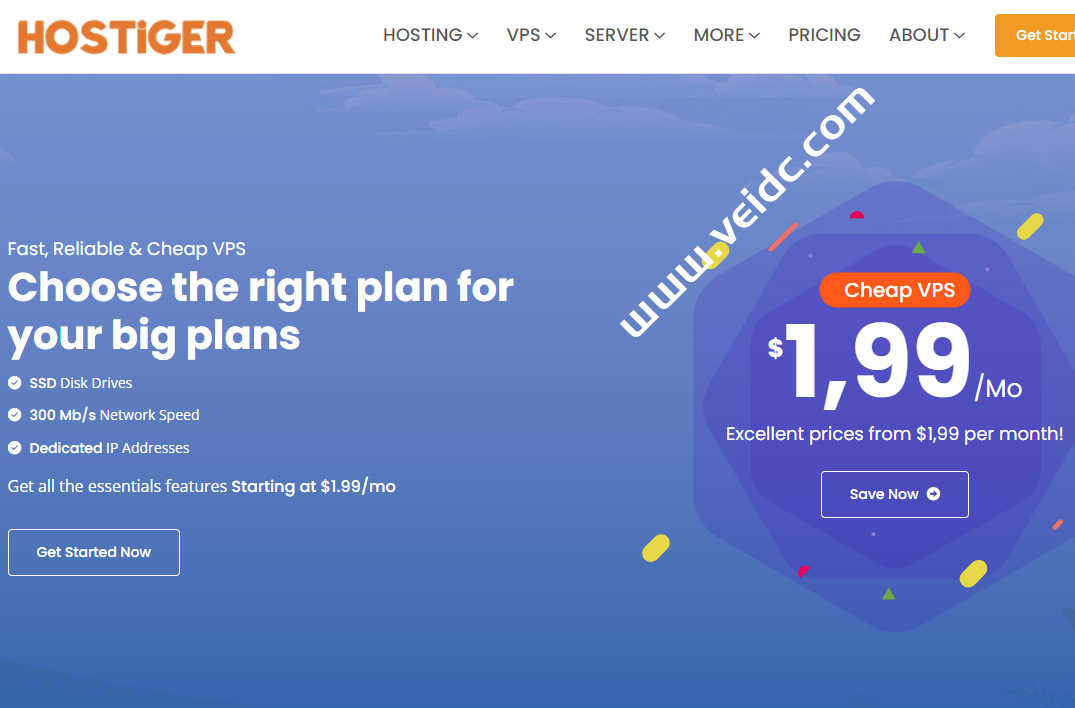 Hostiger：便宜vps促销，1核/1G内存/20G SSD硬盘/1TB流量/300M带宽，$3,99/月起，5年付仅需$1,99/月，可选伊斯坦布尔/阿姆斯特丹/堪萨斯城机房-国外主机测评