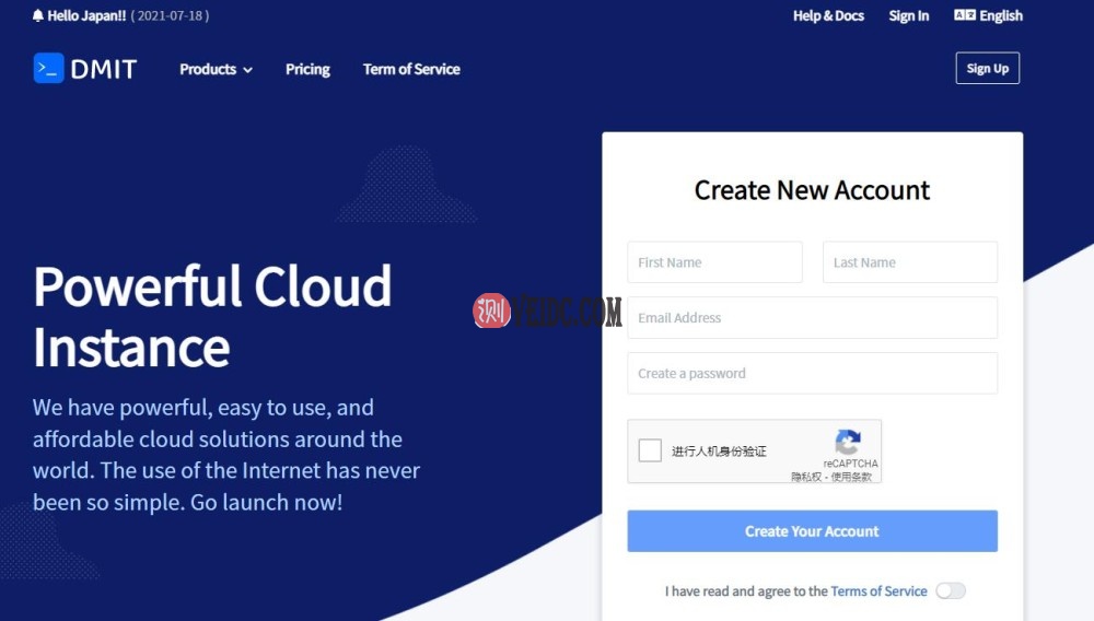 境外云服务器推荐 - DMIT