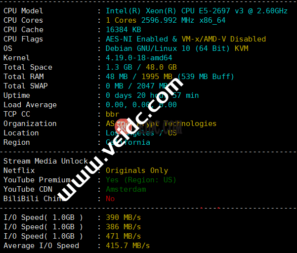 iONcloud： 新增的美国夏威夷VPS怎么样？-国外主机测评