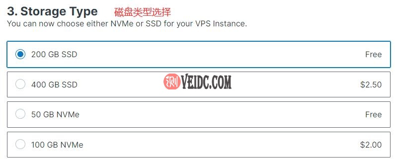 Contabo VPS购买教程 - 磁盘选择