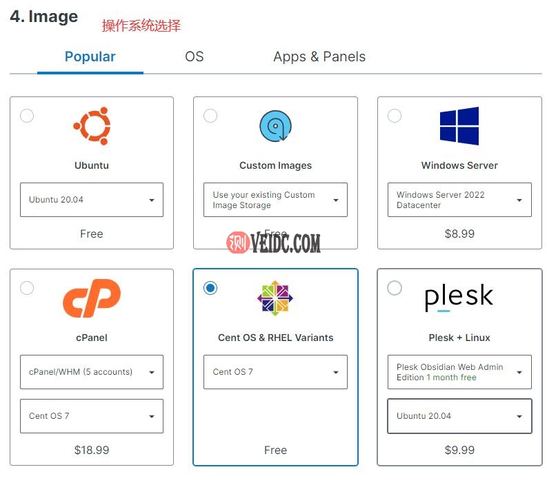 Contabo VPS购买教程 - 操作系统选择