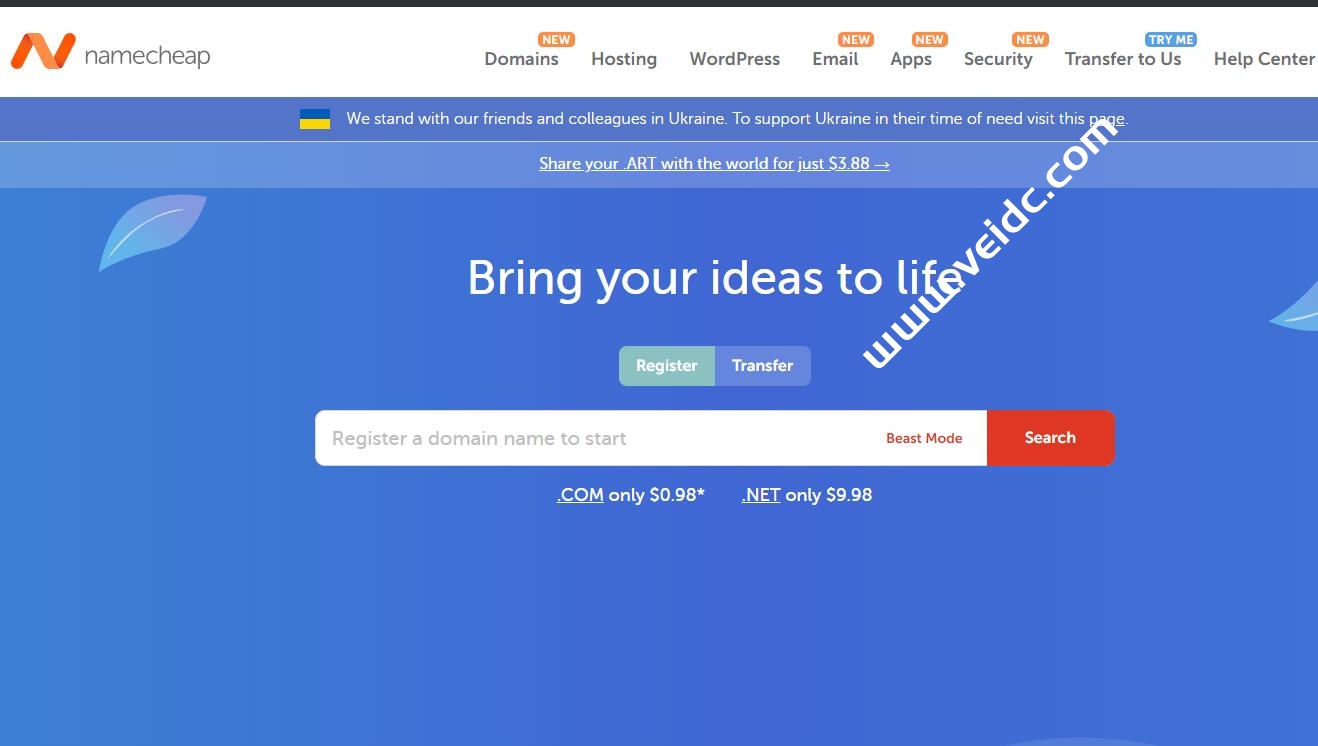 Namecheap：.com域名优惠，首年只要$0.98，免费域名隐私保护-国外主机测评