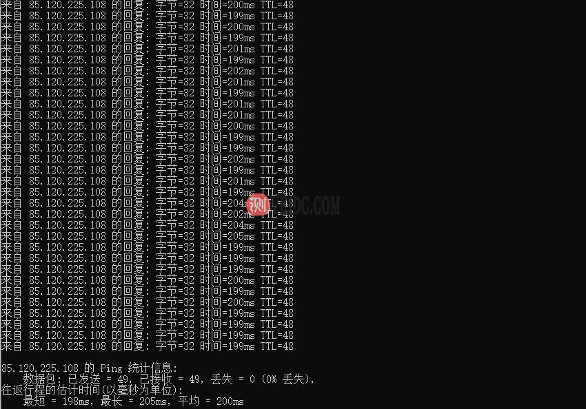Virtono美国VPS洛杉矶机房本地Ping测试