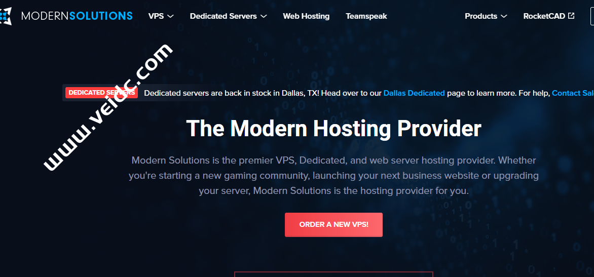 ModernSolutions：美国高防VPS促销，低至5折，可选洛杉矶/达拉斯机房，免费1TB DDOS防御，月付2.5美元起-国外主机测评