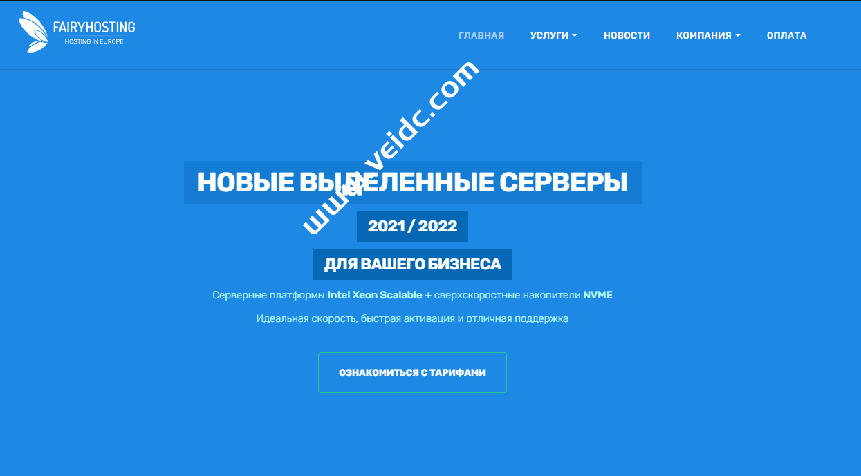 FairyHosting：爱沙尼亚独立服务器，E3/8GB/480GB SSD 或2TB HDD/1Gbps不限流量，€49/月起-国外主机测评