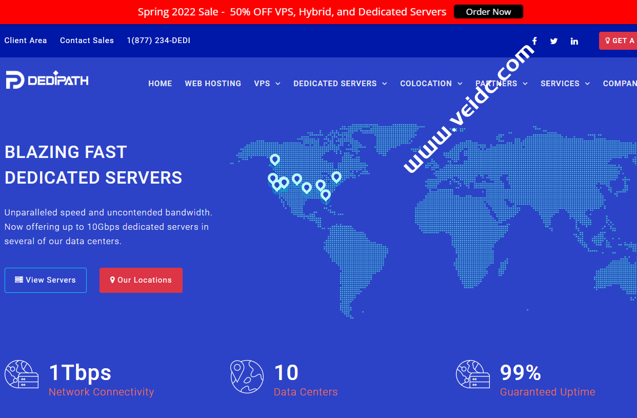 DediPath：全场VPS/HybridServers主机5折优惠，可选洛杉矶/圣何塞等多机房，月付1.75美元起-国外主机测评