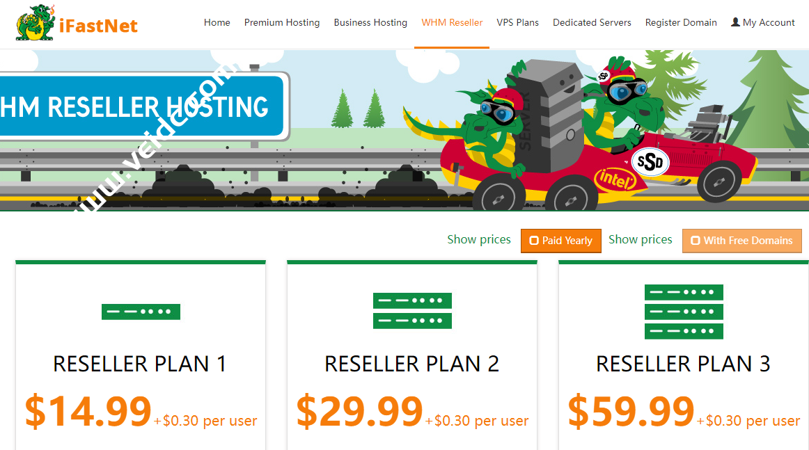 IFastNet：WHM分销主机套餐，支持 WHMCS等财务系统对接，月付$14.99起-国外主机测评