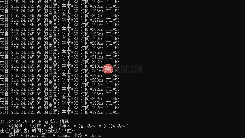 SugarHosts美国VPS本地Ping测试