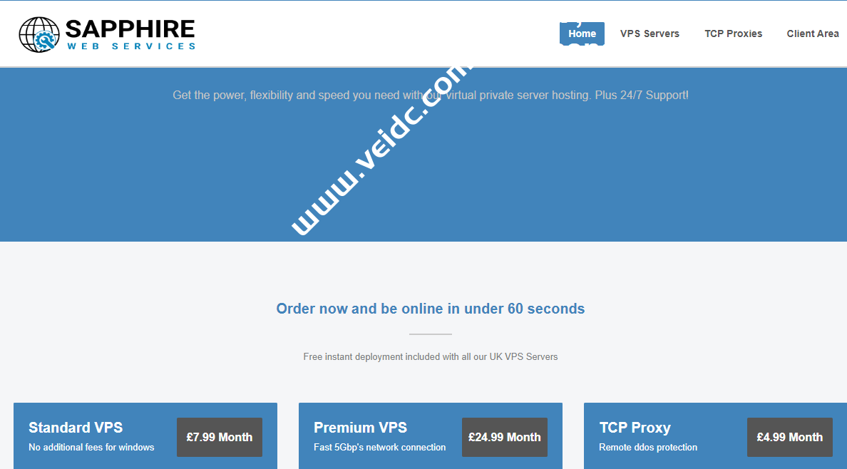 Fast.uk：英国vps，免费Windows系统，9折促销，1核/1G/30G SSD/2Gbps@1TB，£7/月起-国外主机测评