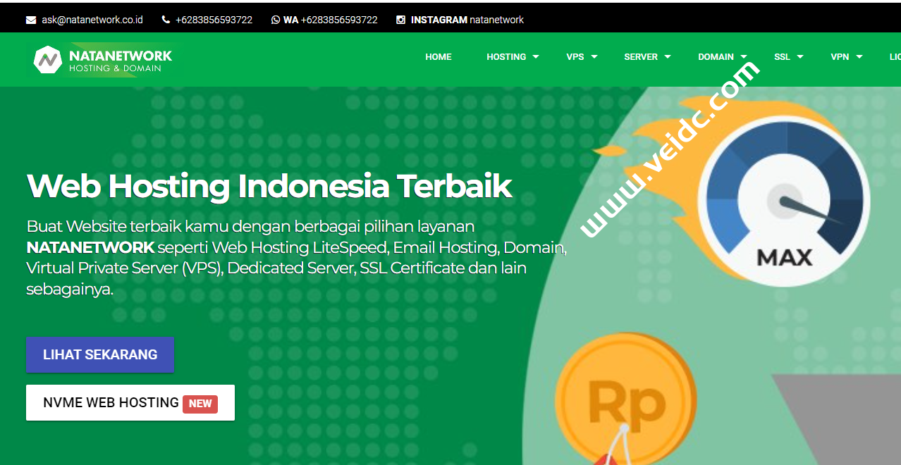 Natanetwork：印尼VPS，1核/1GB/20GB SSD/1Gbps@1TB，月付$7起-国外主机测评