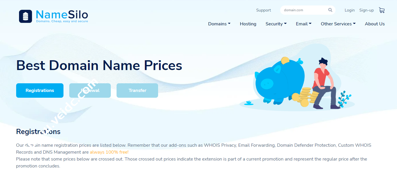 常用的几家国外域名注册商推荐-国外主机测评