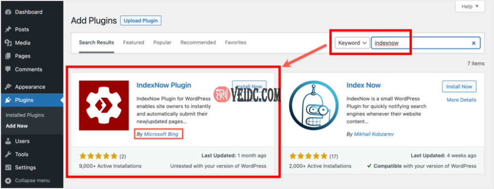 使用 IndexNow 将 WordPress 网站快速提交给搜索引擎的教程-国外主机测评