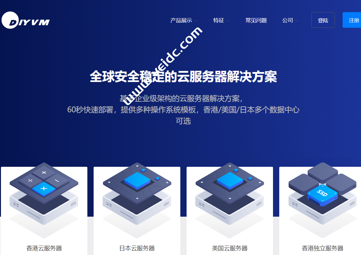DiyVM：架构升级KVM，香港/美国/日本CN2 VPS，全线5折优惠，月付50元起-国外主机测评