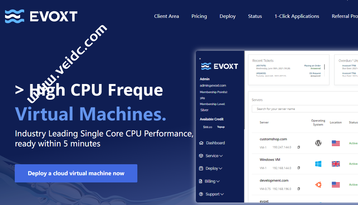 Evoxt：英国VPS云服务器，月付2.99美元起，支持解锁流媒体-国外主机测评
