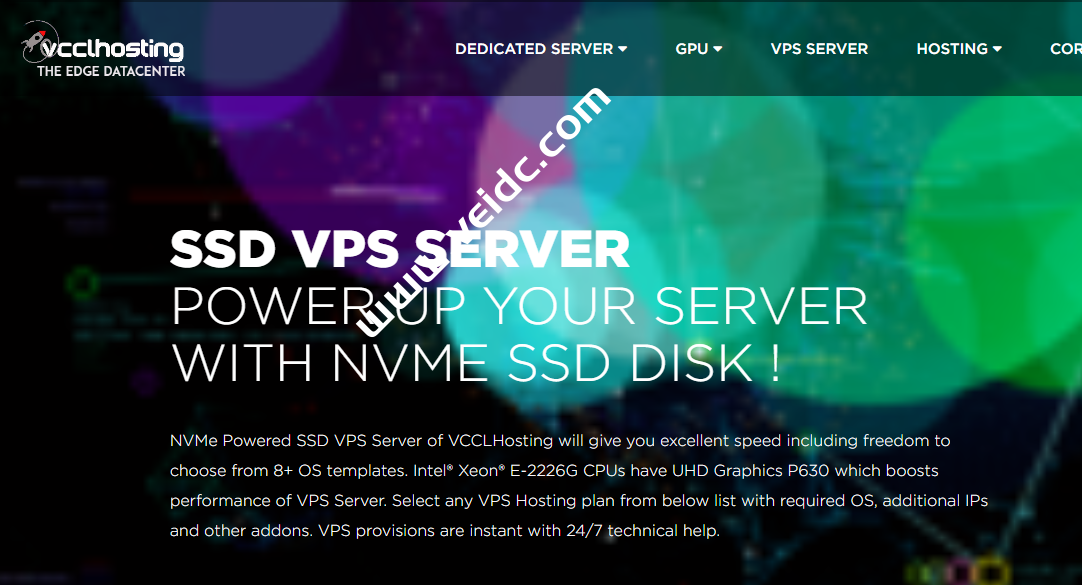 VCCLHosting：印度VPS，大流量VPS，1核1GDDR4，30G SATA，1Gbp@10TB流量，月付4.36美元起-国外主机测评