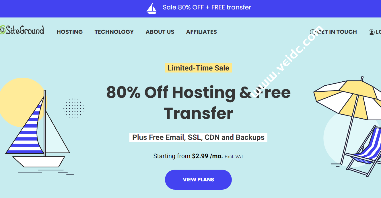 SiteGround：夏季特卖，WordPress官方推荐主机，月付$2.99起，免费站点转移-国外主机测评
