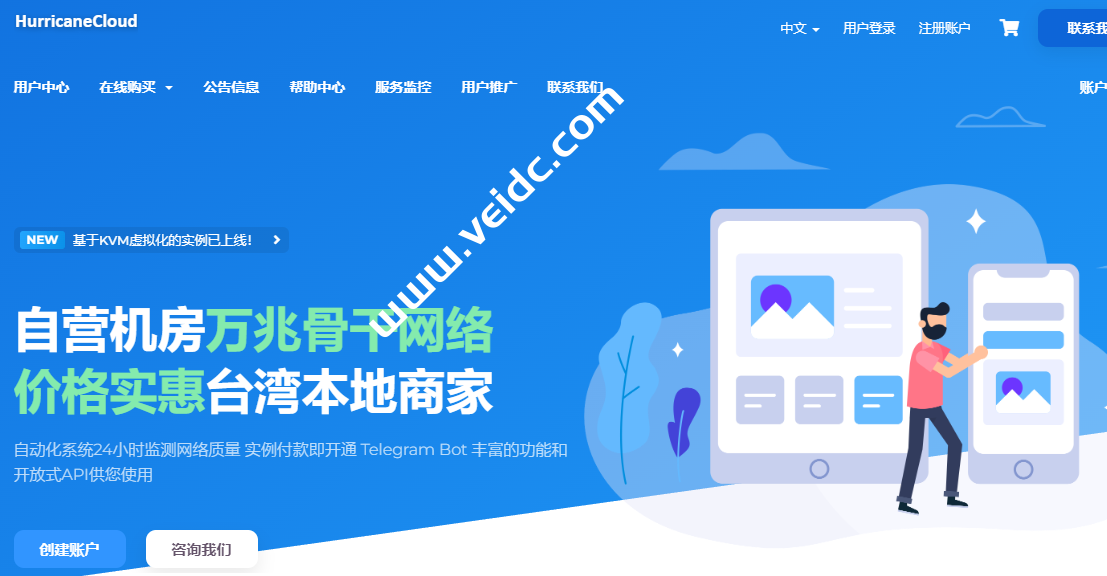 HurricaneDigital：台湾VPS，1核1G 10GSSD，600M带宽不限流量、解锁Netflix，月付330元起-国外主机测评