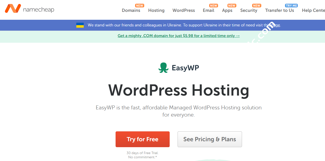 NameCheap：夏季促销，新注册.COM域名47元、WordPress主机、企业邮局和SSL证书优惠-国外主机测评