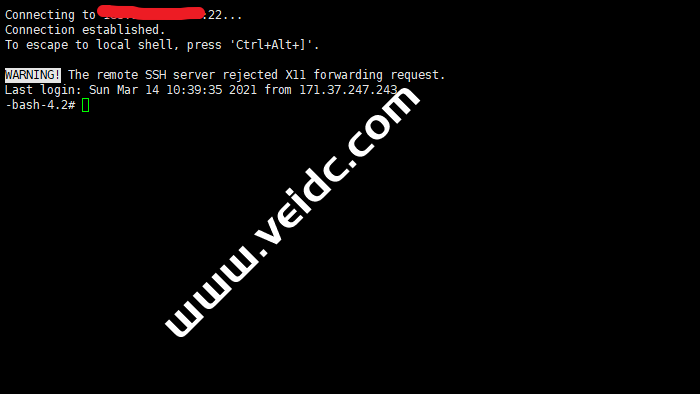 Linux系统VPS登录SSH终端显示-bash-4.2的解决办法-国外主机测评