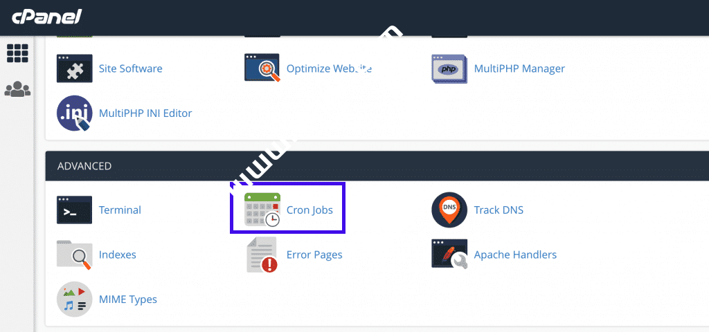 通过cPanel的Cron作业