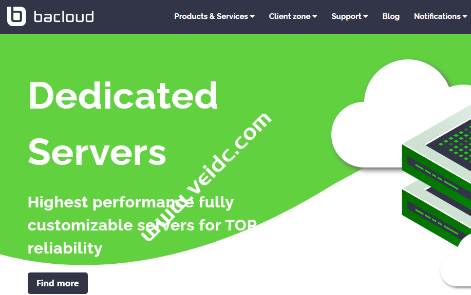 Bacloud（巴云）：欧洲VPS 85折优惠，可选立陶宛、荷兰和美国，1核2G 20G NVMe，500Mbps不限流量，季付14.9美元-国外主机测评