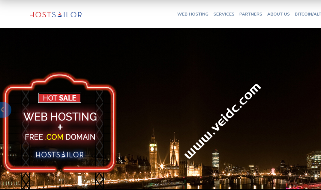 HostSailor：美国VPS云服务器上线8折优惠，美国洛杉矶机房，1核256M内存1Gbps带宽月付2.99美元起-国外主机测评