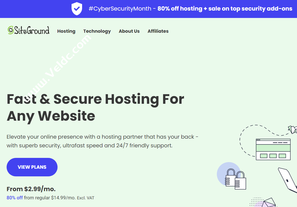 SiteGround：10月优惠，WordPress外贸主机，月付$2.99起-国外主机测评