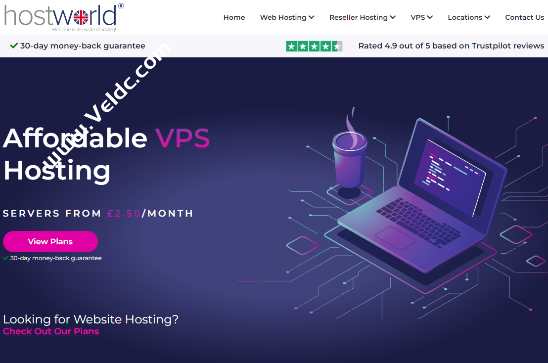 HostWorld：英国特价VPS，另可选美国等数据中心，1Gbps不限流量，年付43欧元起-国外主机测评