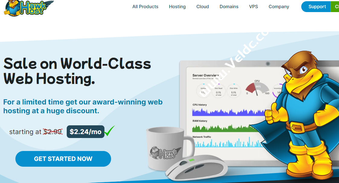 HawkHost：老鹰主机2022黑色星期五，云虚拟主机三五折优惠 七大机房可选-国外主机测评