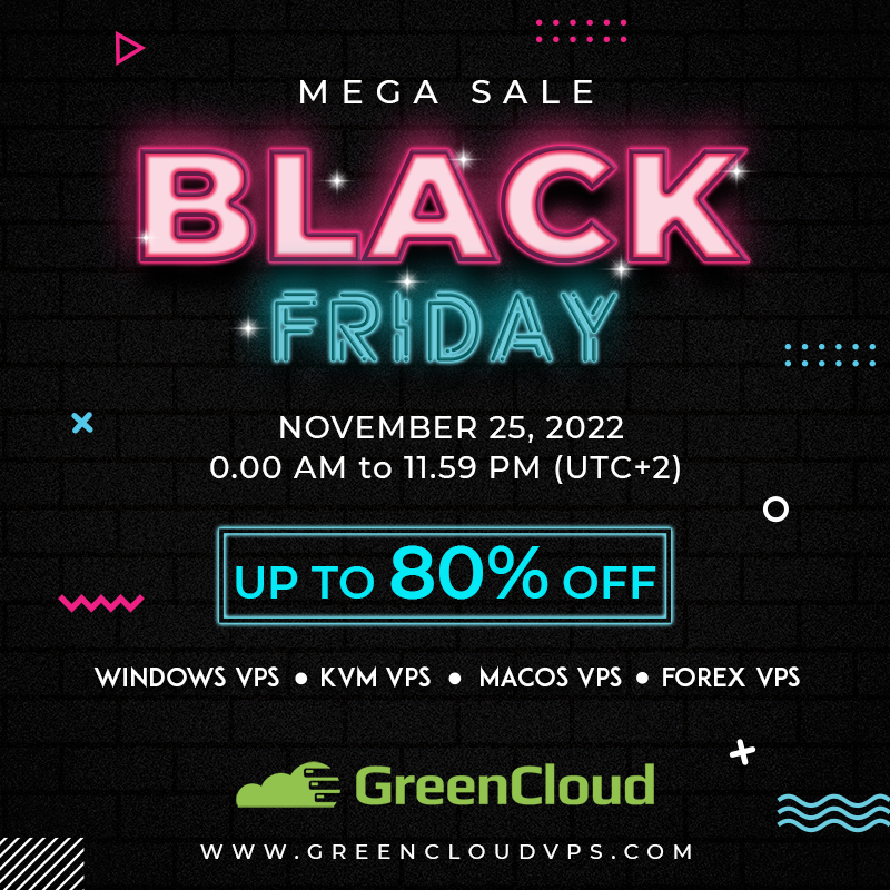 GreenCloudVPS：绿云黑色星期五和网络星期一特大促销，美国圣何塞10Gbps端口大硬盘VPS，年付25美元起-国外主机测评